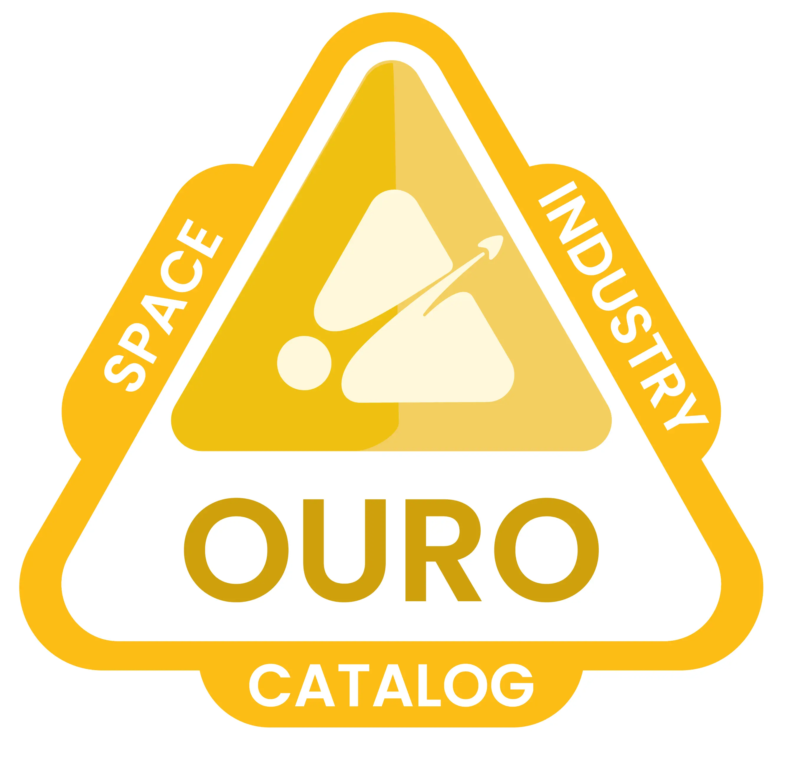 Gold category badge
